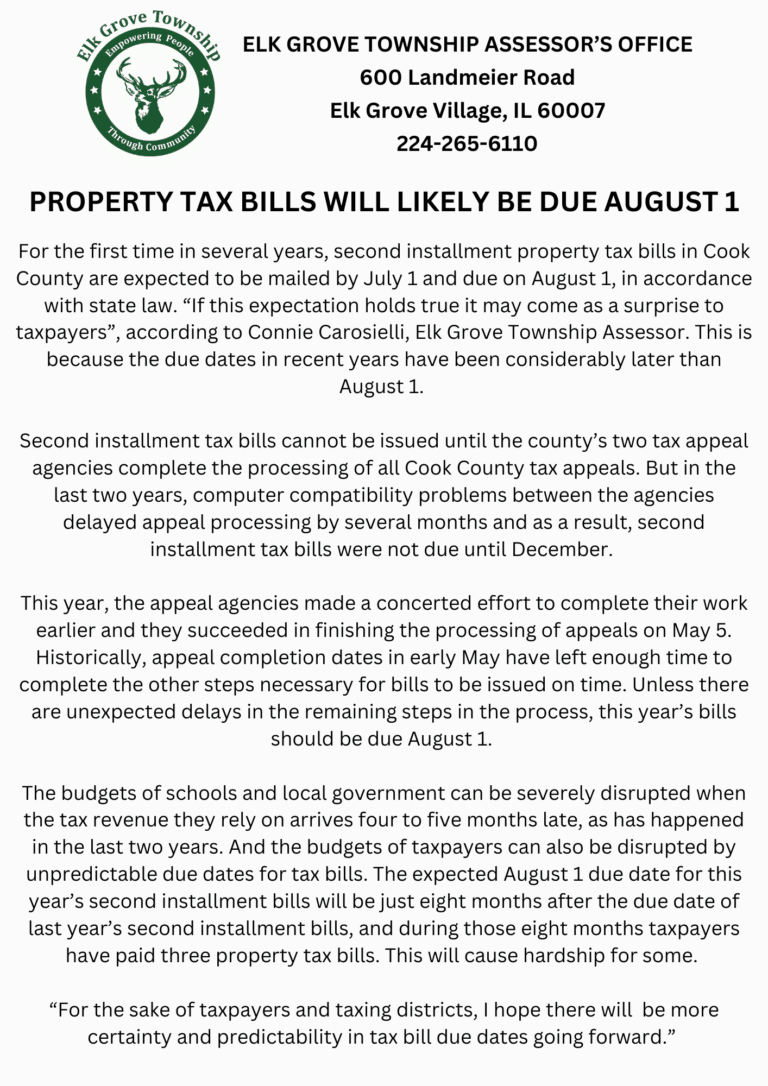 Tax Advocacy Elk Grove Township