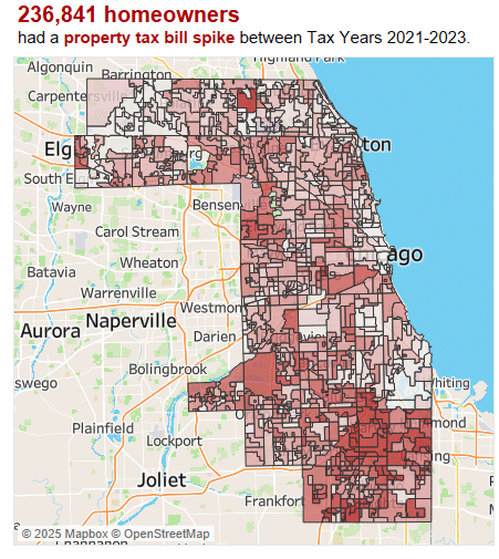 Property Tax Bills Have Spiked for 240,000 Cook County Homeowners, Data Shows