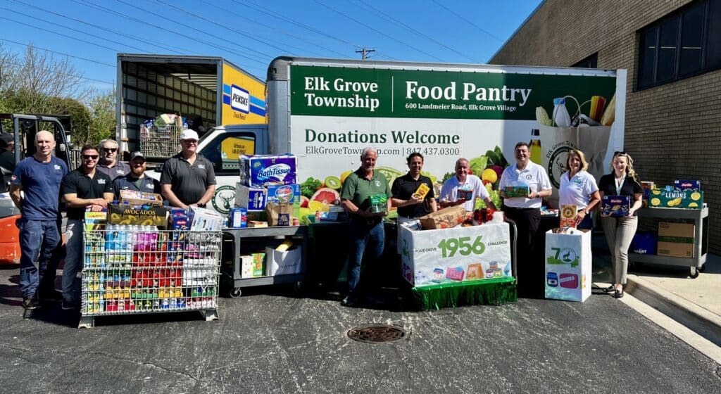 Elk Grove Township Food Pantry Receives Record-Breaking Donation from Elk Grove Village “1956 Food Drive Challenge”